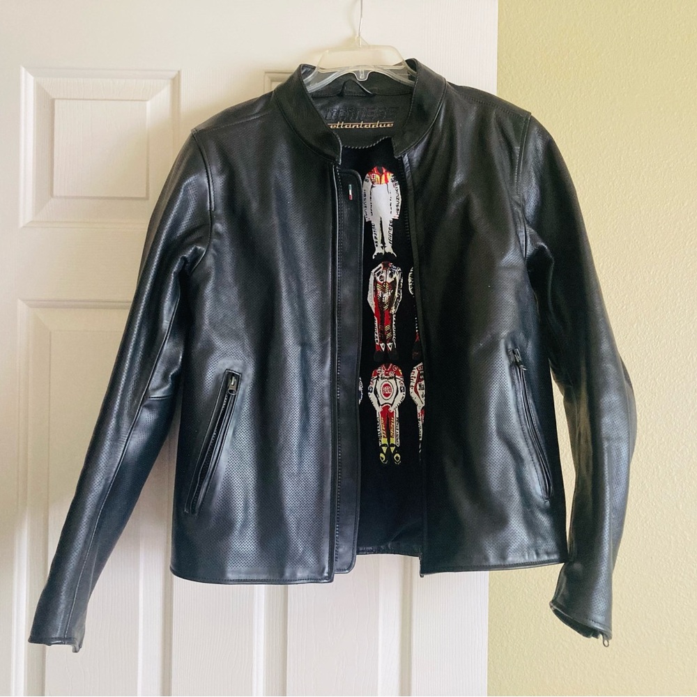Dainese Settantadue Nera 72 Perforated Leather Motorcycle Jacket